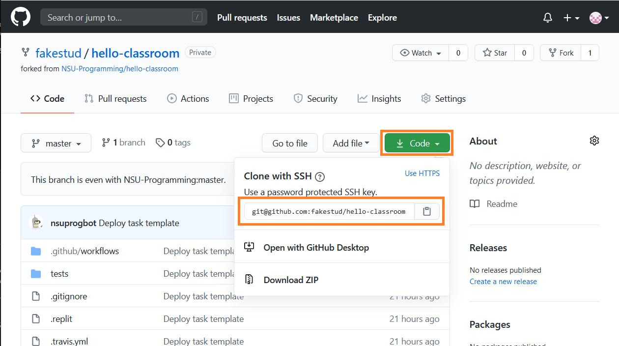 Как перенести проект с gitlab на github